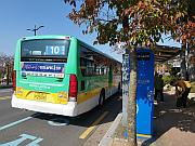佛國寺外下車的公交站