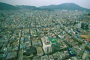 從釜山電視塔上俯瞰